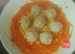 胡萝卜丝蒸肉丸的做法图解6