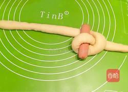 萌兔子酸奶香肠面包的做法图解13