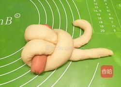 萌兔子酸奶香肠面包的做法图解14