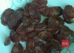芥兰炒腊味的做法图解4