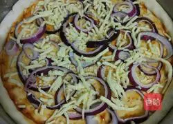 Illustration of how to make simple fresh vegetable pizza 10