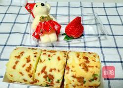 香葱肉松火腿蛋糕卷的做法图解5