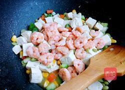五彩豆腐虾仁的做法图解4