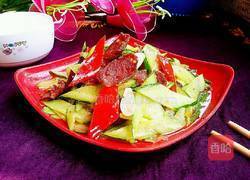 黄瓜炒香肠的做法图解14