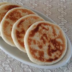 椰香芝麻饼（发面版）的做法[图]