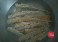 香麦烧腐竹的做法图解2
