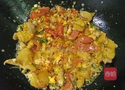 土豆片炒鸡蛋火腿的做法图解8