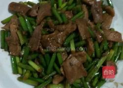 家常蒜苔肉片的做法图解3