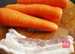 胡萝卜烧肉的做法图解3