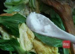 小白菜炒鸡蛋的做法图解7