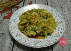 甘蓝炒肉的做法图解6