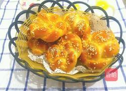 牛奶花型小面包的做法图解16