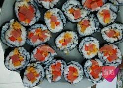 肉松火腿寿司的做法图解7