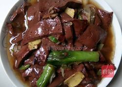 大葱炒猪血的做法图解6