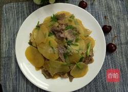 瘦肉炒土豆片的做法图解1
