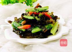 青菜木耳炒肉的做法图解12
