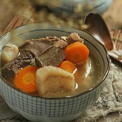 粉葛萝卜煲猪横脷