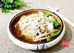 青菜鸡丝面的做法图解9