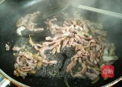 茭白炒肉丝的做法图解6