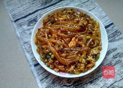 肉沫炒粉条的做法图解9