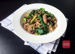 蒜苗爆羊肉的做法图解5