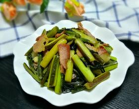 腊肉炒菜苔[图]