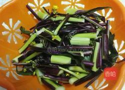 腊肉炒菜苔的做法图解4