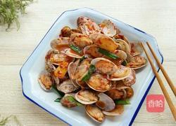 红糟炒花蛤的做法图解6