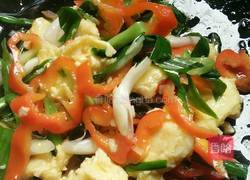 彩椒青蒜炒鸡蛋的做法图解10