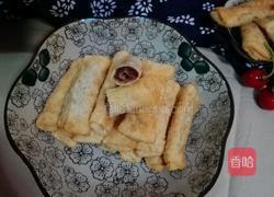 馄饨皮红豆沙春卷（年味）的做法图解9