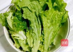 蒜末生菜的做法图解2