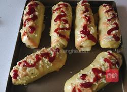 葱香肉松火腿芝士面包的做法图解15