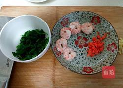 菠菜虾仁粥的做法图解3