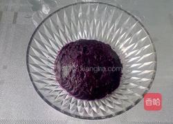 紫薯糯米饼的做法图解2