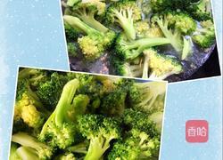 五花肉渣炒西兰花的做法图解2