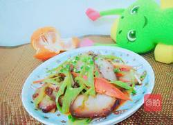 腊肉炒青菜杆的做法图解11