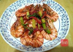 滋味爆香虾的做法图解4