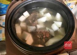 羊蝎子炖萝卜汤的做法图解4