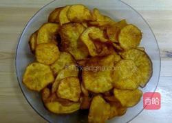 炸红薯片的做法图解4