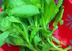 茼蒿丸子的做法图解1