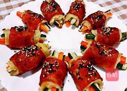 蔬菜培根卷的做法图解24