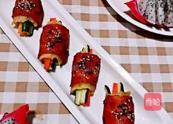 蔬菜培根卷的做法图解1