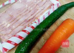 蔬菜培根卷的做法图解3