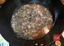 酸菜肉末猪血汤的做法图解5