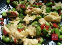 剁椒蚕豆炒鸡蛋的做法图解11