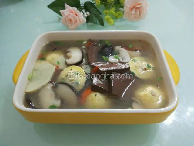 鸭血蛋圆汤出炉