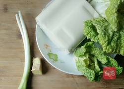 家常青菜豆腐的做法图解1