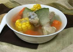 冬瓜玉米胡萝卜排骨汤