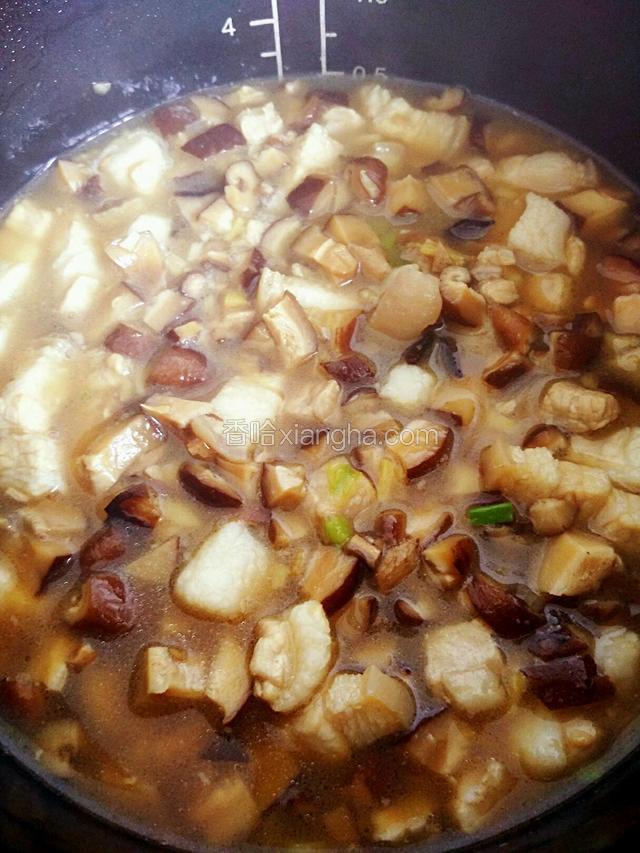最后的汤汁大概能淹没菜肉的一半即可