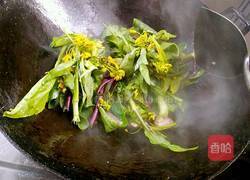 腊肉炒菜苔的做法图解4